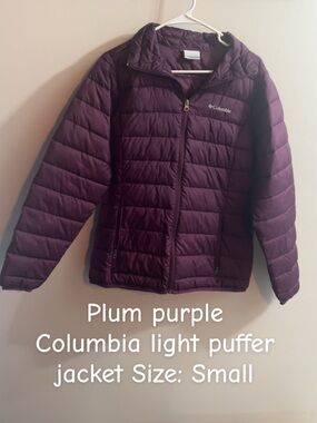 Columbia Plum Purple Women's Light Puffer Jacket